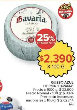 Carrefour Bavaria queso azul horma oferta