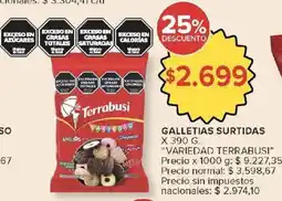 Carrefour Variedad terrabusi galletias surtidas oferta