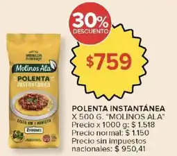 Carrefour Molinos ala polenta instantánea oferta