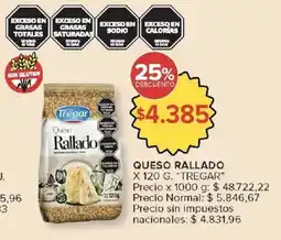 Carrefour Tregar queso rallado oferta