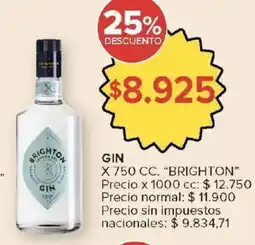 Carrefour Brighton gin oferta