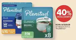 Carrefour Plenitud ropa interior v/talles oferta