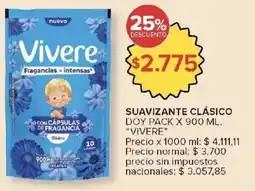 Carrefour Vivere suavizante clásico doy pack oferta