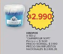 Carrefour Carrefour soft hisopos oferta