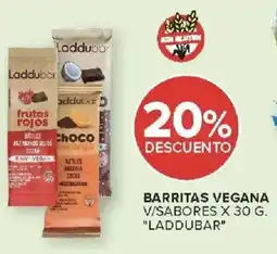 Carrefour Laddubar barritas vegana v/sabores oferta
