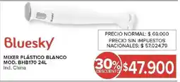 Carrefour Bluesky mixer plástico blanco oferta