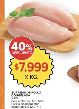 Carrefour Suprema de pollo congelada oferta