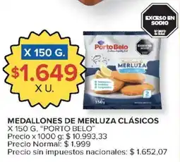 Carrefour Porto belo medallones de merluza clásicos oferta