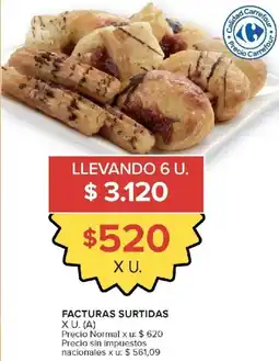 Carrefour Facturas surtidas oferta