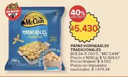 Carrefour McCain papas horneables tradicionales bolsa oferta