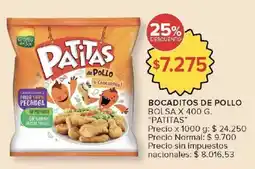 Carrefour Patitas bocaditos de pollo bolsa oferta