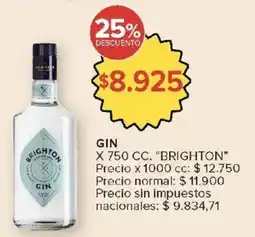 Carrefour Brighton gin oferta