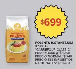 Carrefour Carrefour classic polenta instantánea oferta