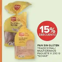 Carrefour Schar pan sin glúten tradicional/ multigranos paquete oferta
