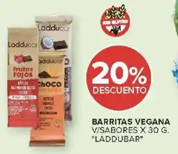 Carrefour Laddubar barritas vegana v/sabores oferta