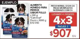 Carrefour Carrefour alimento húmedo para perros sabor pollo oferta