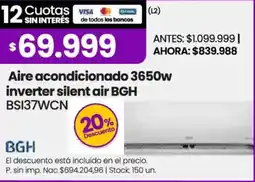 Changomas Bgh aire acondicionado inverter silent air oferta
