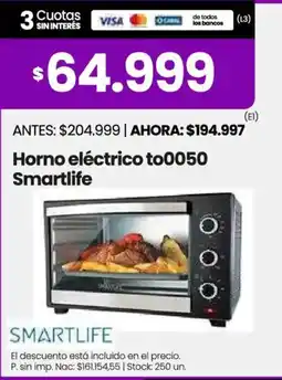 Changomas Smartlife horno eléctrico oferta