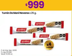 Changomas Nevares turrón de maní oferta