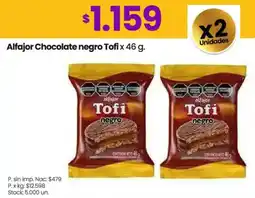 Changomas Tofi alfajor chocolate negro oferta