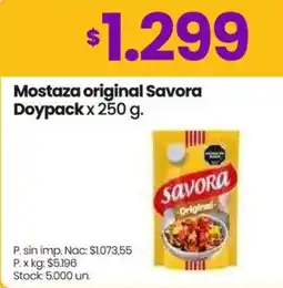 Changomas Savora mostaza original doypack oferta