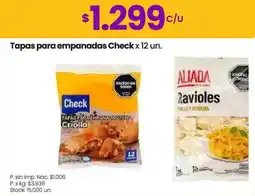 Changomas Check tapas para empanadas oferta