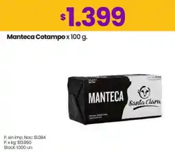 Changomas Manteca cotampo oferta
