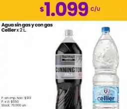 Changomas Cellier agua sin gas y con gas oferta