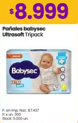Changomas Babysec pañales ultrasoft tripack oferta