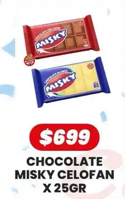 Autoservicio Capo Misky chocolate celofan oferta