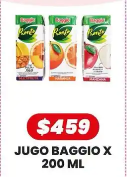 Autoservicio Capo Baggio jugo oferta