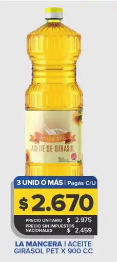 Carrefour La mancera aceite girasol pet oferta