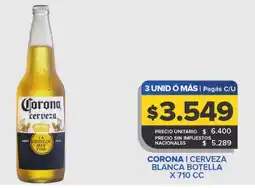 Carrefour Corona cerveza blanca botella oferta