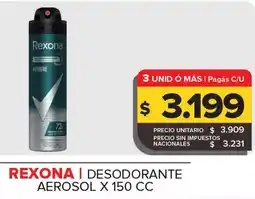 Carrefour Rexona desodorante aerosol oferta