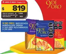 Carrefour 9 de oro bizcochos agridulces/ grasa oferta