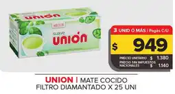 Carrefour Union mate cocido filtro diamantado oferta