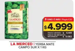 Carrefour La merced yerba mate campo sur oferta