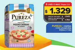 Carrefour Pureza harina con levadura pizza oferta