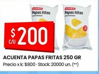 Changomas Papas fritas acuenta 250g oferta