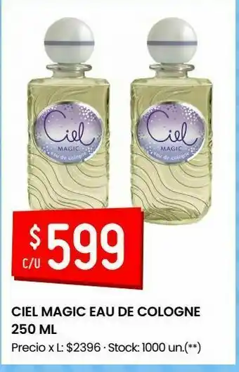 Changomas Ciel magic eau de cologne 250 ml oferta