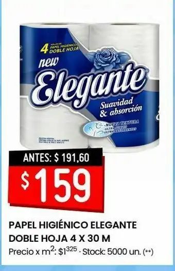 Changomas Papel higiénico elegante doble hoja 4 x 30 m oferta