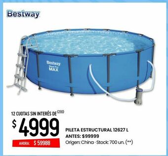 Changomas Pileta estructural 12627 l oferta