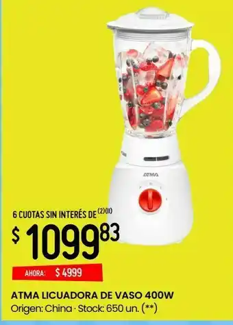 Changomas Licuadora atma 400w oferta