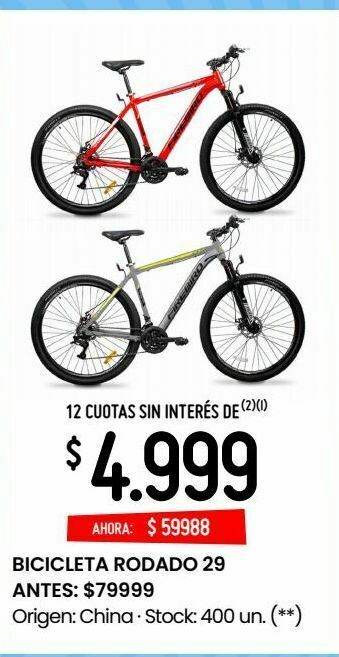 Changomas Bicicleta rodado 29 oferta