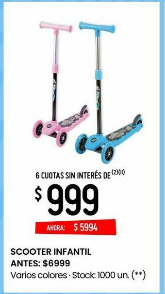 Changomas Scooter infantil oferta