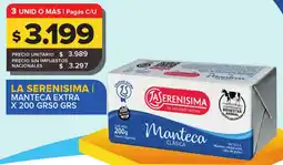 Carrefour La serenisima manteca extra oferta