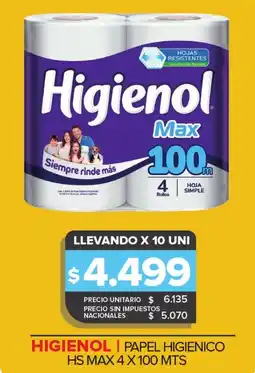 Carrefour Higienol papel higienico hs max oferta