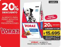 Carrefour Voraz alimento perro adulto carne oferta