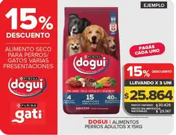 Carrefour Purina dogui alimento seco para perros/ gatos varias presentaciones oferta