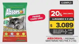 Carrefour Absorsol piedras sanitarias neutra oferta